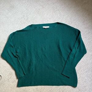 Loft boat neck sweater in deep teal size XL, dolman sleeves
